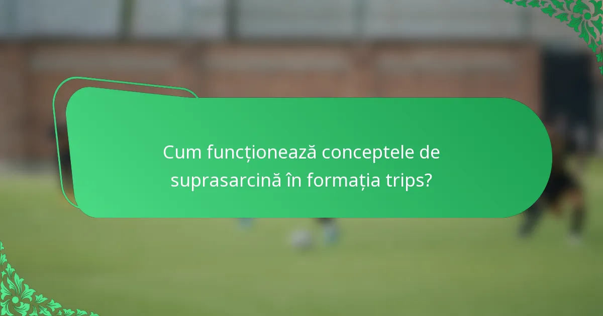 Cum funcționează conceptele de suprasarcină în formația trips?