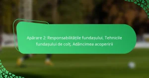 Apărare 2: Responsabilitățile fundașului, Tehnicile fundașului de colț, Adâncimea acoperirii