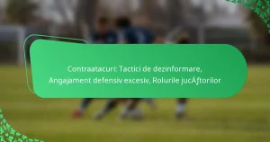 Contraatacuri: Tactici de dezinformare, Angajament defensiv excesiv, Rolurile jucătorilor