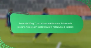 Formația Wing-T: Jocuri de dezinformare, Scheme de blocare, Alinierea în spatele liniei în fotbalul cu 6 jucători